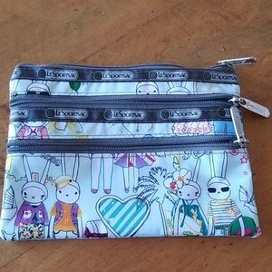 Lesportsac 3 Zip Cosmetic Bag